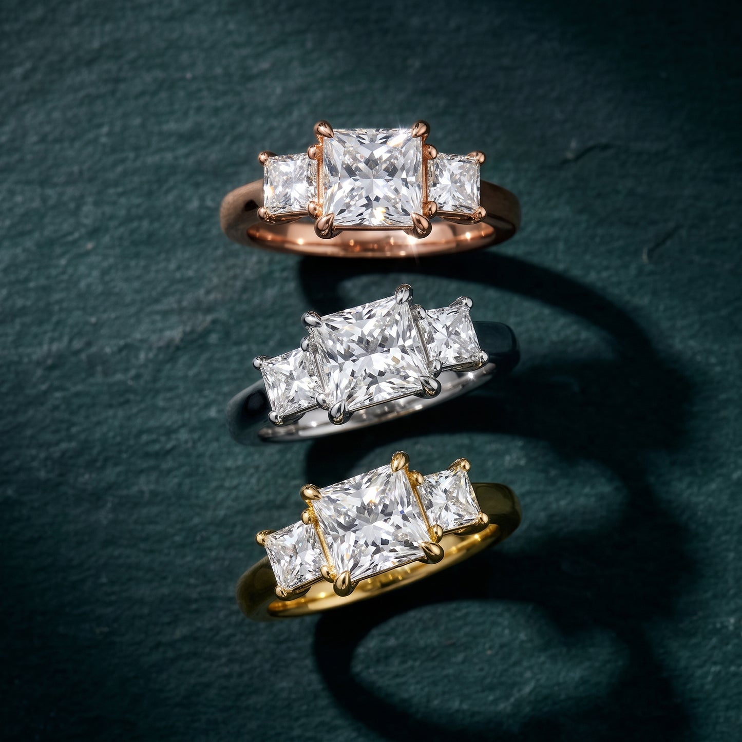 Sienna Three-Stone Princess Diamond Ring in Silver - 3rings.jpg