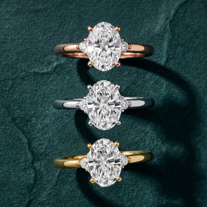 Wynne Cluster Oval Diamond Engagement Ring in Yellow Gold - 3rings.jpg