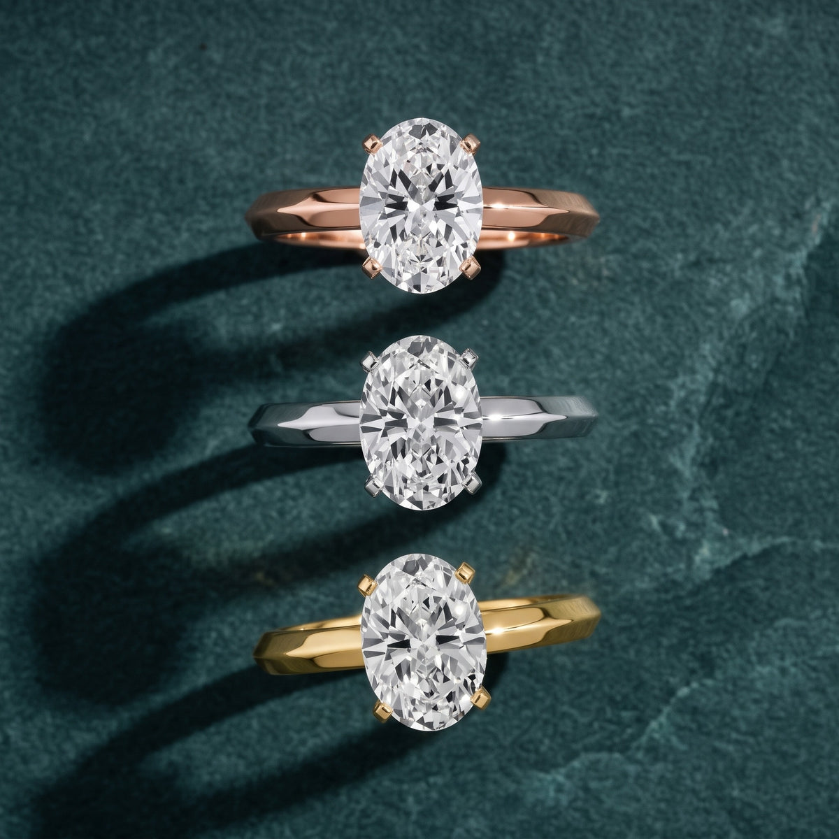 June Solitaire Knife Edge Oval Diamond Engagement Ring in Silver - 3rings.jpg