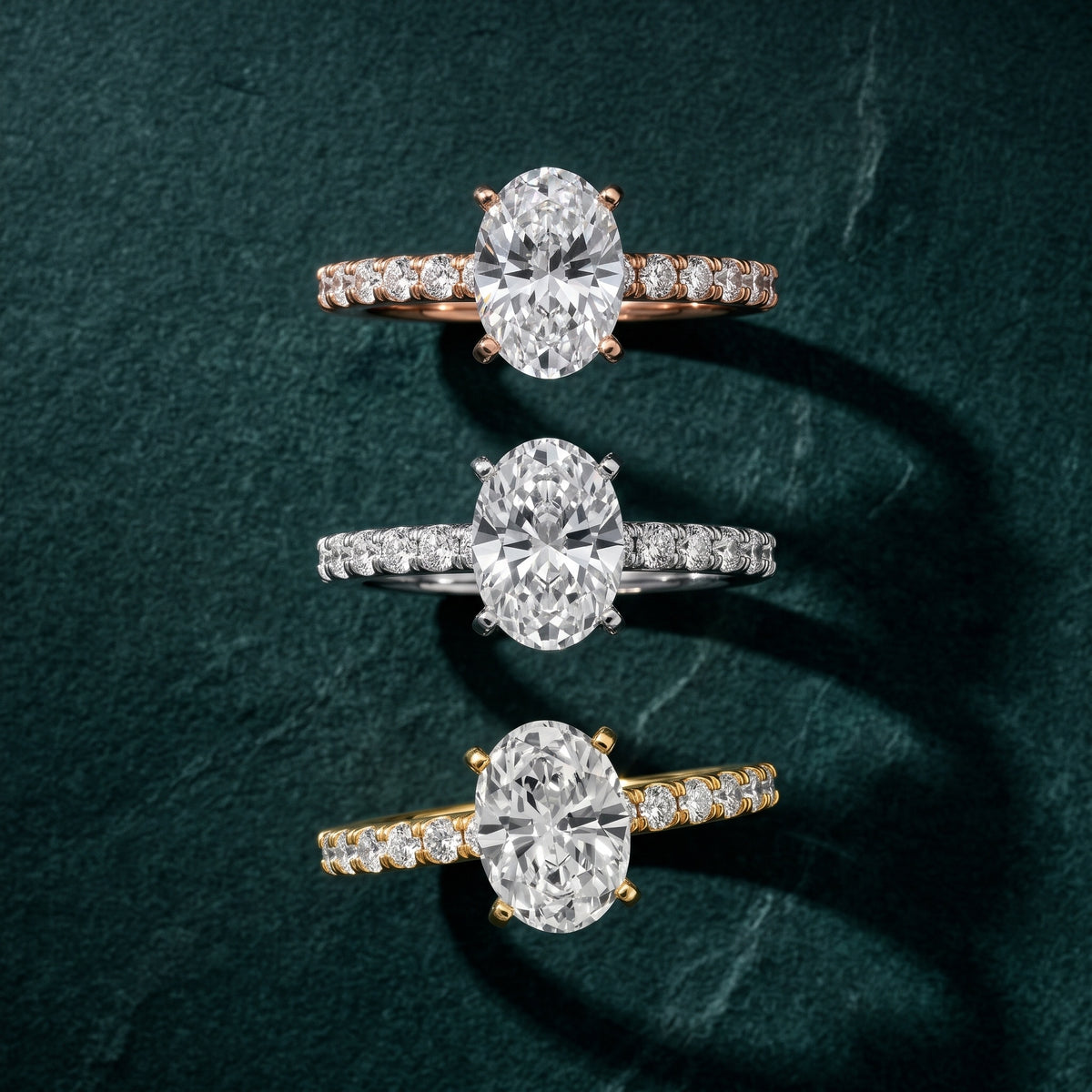 Elara Scalloped Pavé Oval Diamond Engagement Ring in Silver - 3rings.jpg