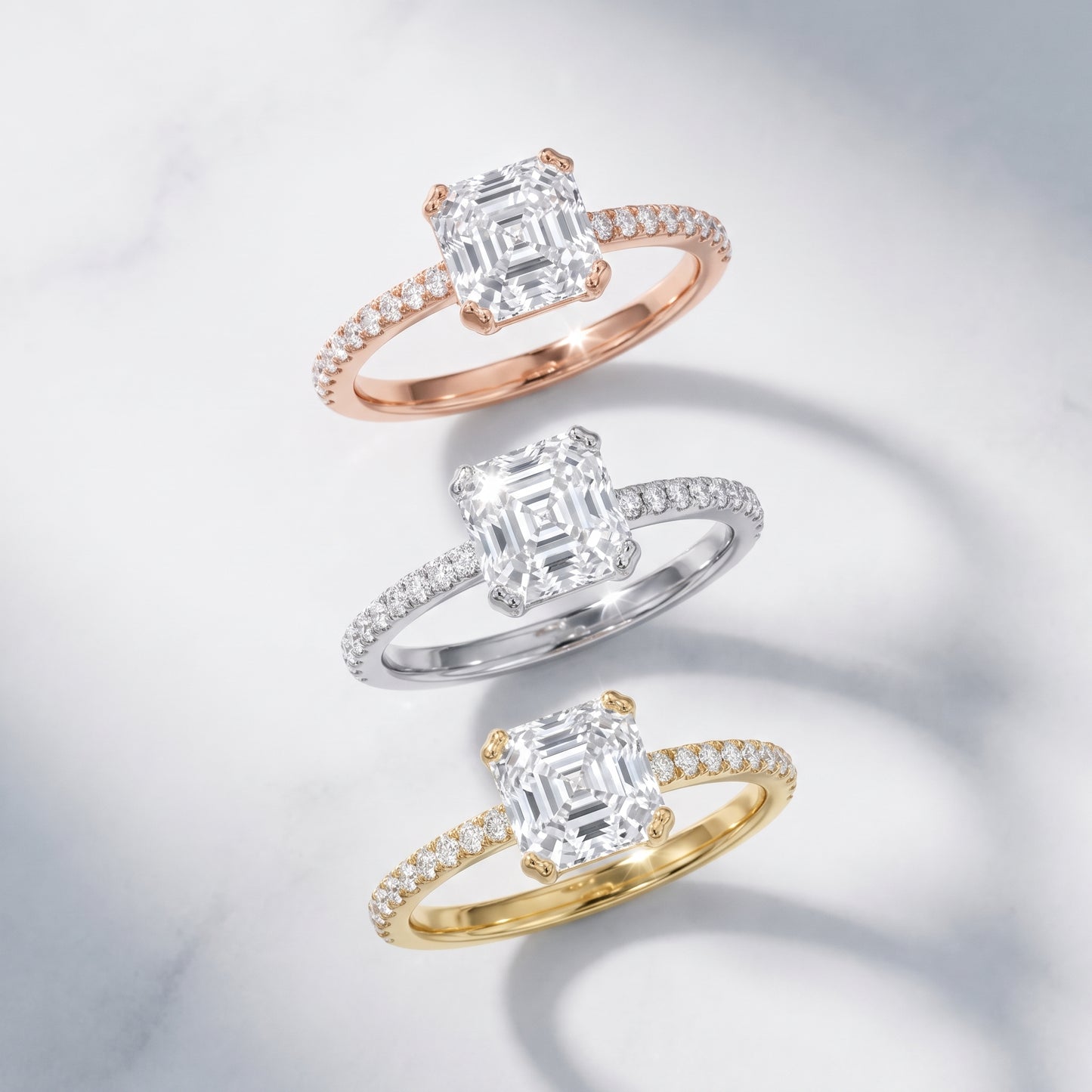 Violet Hidden Halo Pavé Asscher Diamond Ring in Platinum - 3rings.jpg