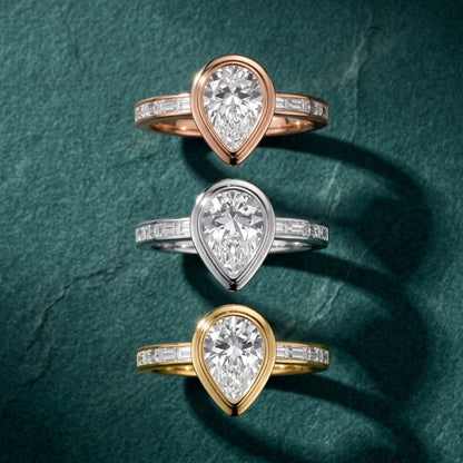 Darcy Bezel Channel Set Pear Diamond Engagement Ring in Platinum - 3rings.jpg