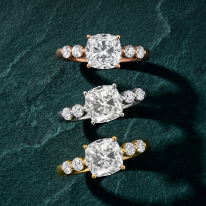 Vienna Floating Five-Stone Cushion Diamond Engagement Ring in Platinum - 3rings.jpg