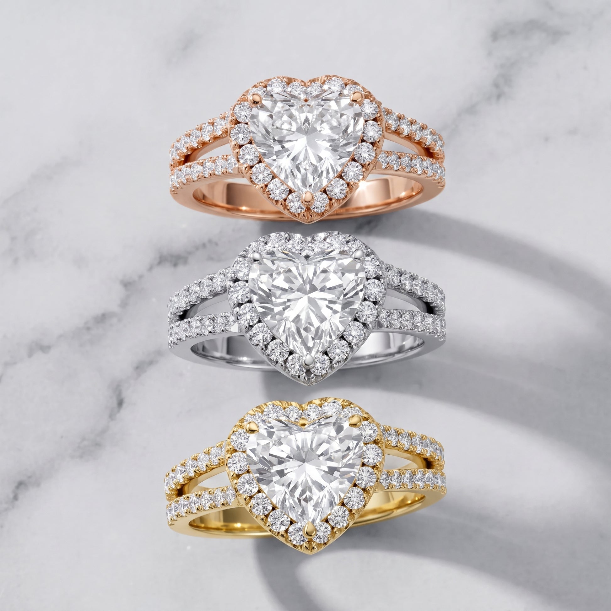Kira Halo Split Shank Heart Diamond Engagement Ring in White Gold - 3rings.jpg