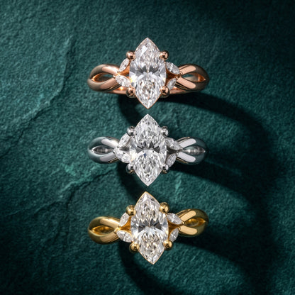 Luna Glow Twisted Marquise Diamond Engagement Ring in Platinum - 3rings.jpg