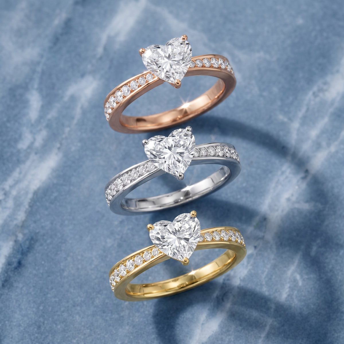 Rhea Sidestone Pavé Heart Diamond Engagement Ring in White Gold - 3rings.jpg