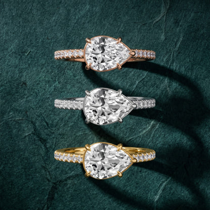 Addie East-West Pavé Pear Diamond Engagement Ring in Silver - 3rings.jpg