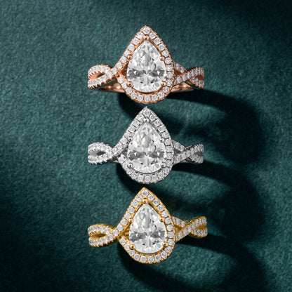 Selma Twist Halo Pear Diamond Engagement Ring in White Gold - 3rings.jpg