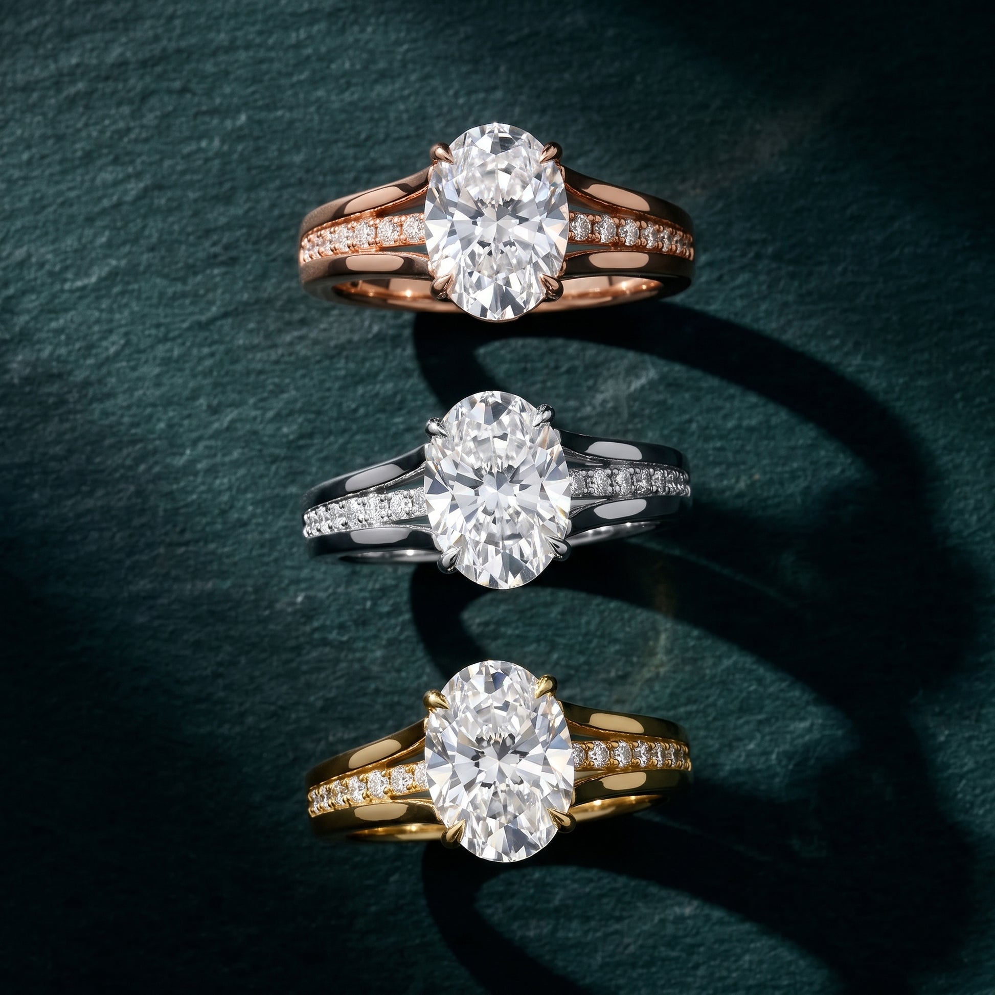 Scarlett Split Shank Pavé Oval Diamond Ring in Platinum - 3rings.jpg