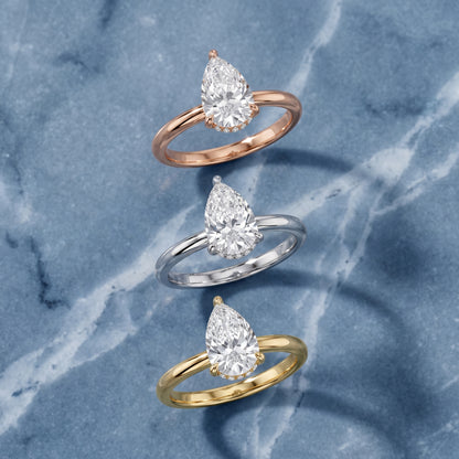 Amaya Hidden Halo Pear Diamond Ring in Yellow Gold - 3rings.jpg