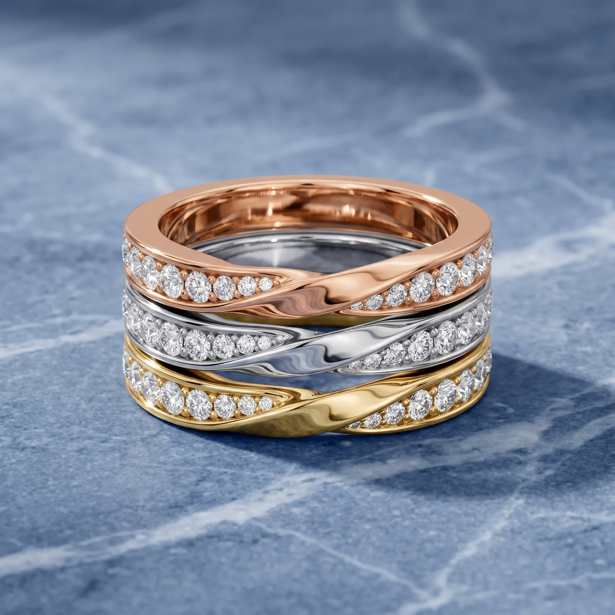 Sutton Twist Pavé Round Diamond Wedding Band in Silver - 3rings.jpg