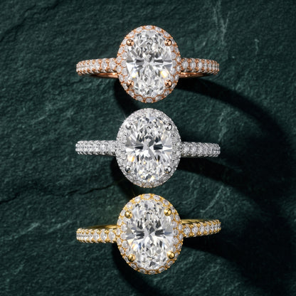 Fallon Halo Micropavé Oval Diamond Engagement Ring in Platinum - 3rings.jpg