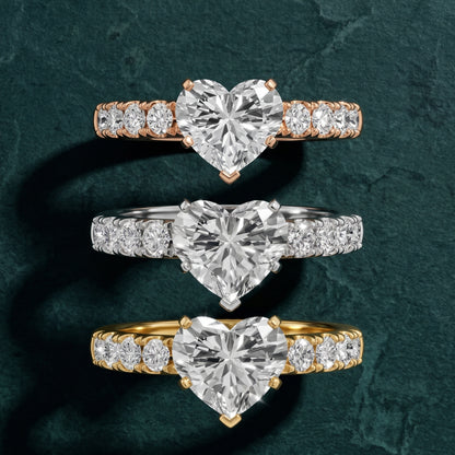 Alix Statement Pavé Heart Diamond Engagement Ring in Platinum - 3rings.jpg