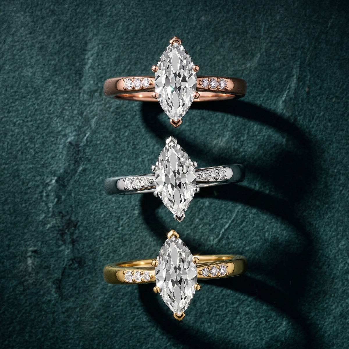 Eugenie Flush-Set Marquise Diamond Engagement Ring in Silver - 3rings.jpg