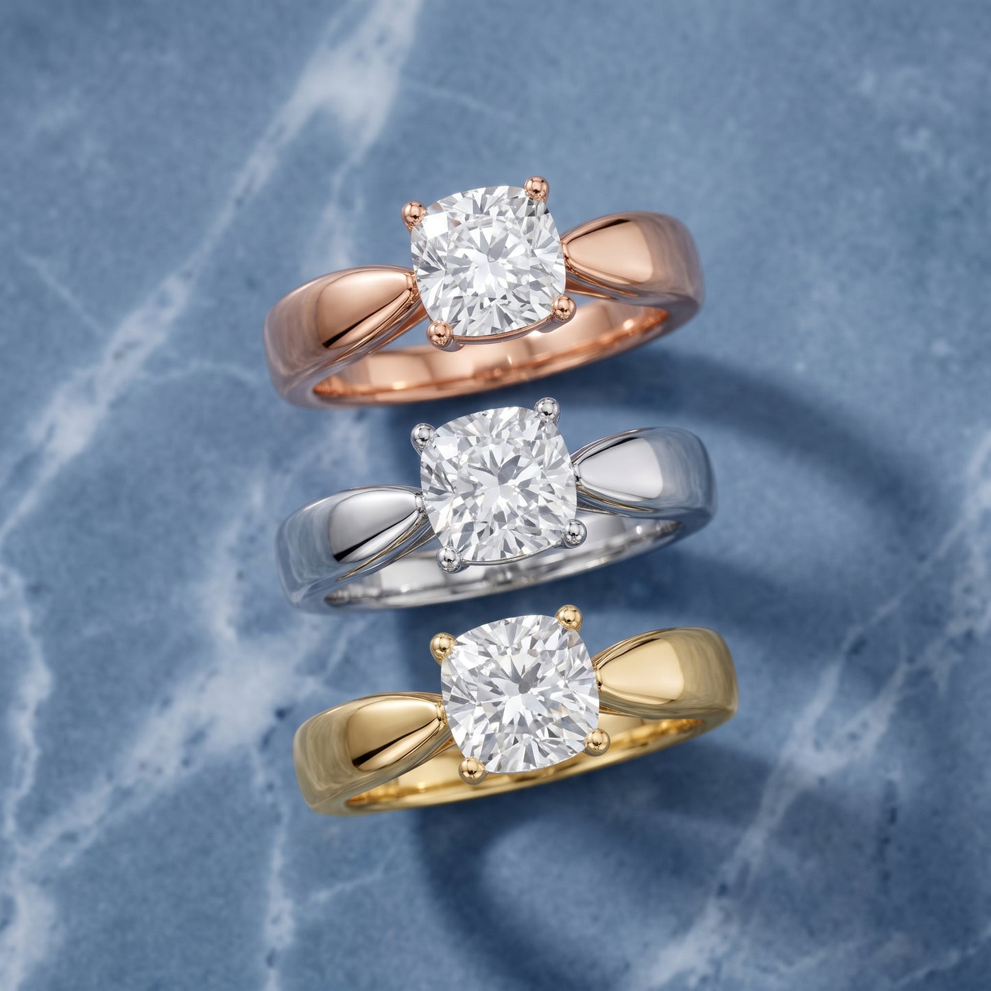 Talia Solitaire Twist Cushion Diamond Engagement Ring in Yellow Gold - 3rings.jpg