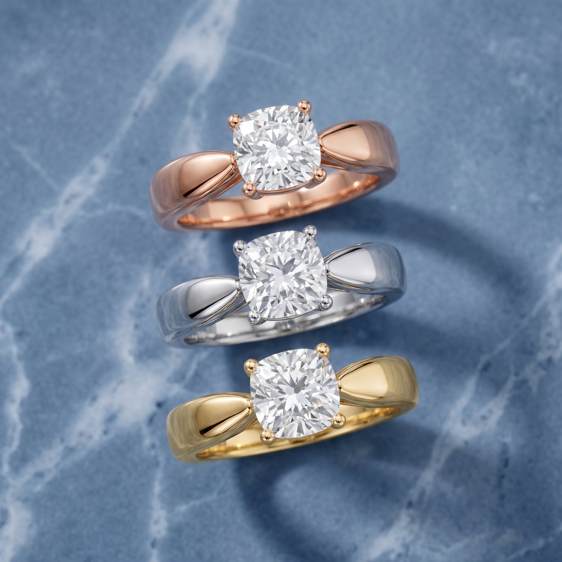 Talia Solitaire Twist Cushion Diamond Engagement Ring in Yellow Gold - 3rings.jpg