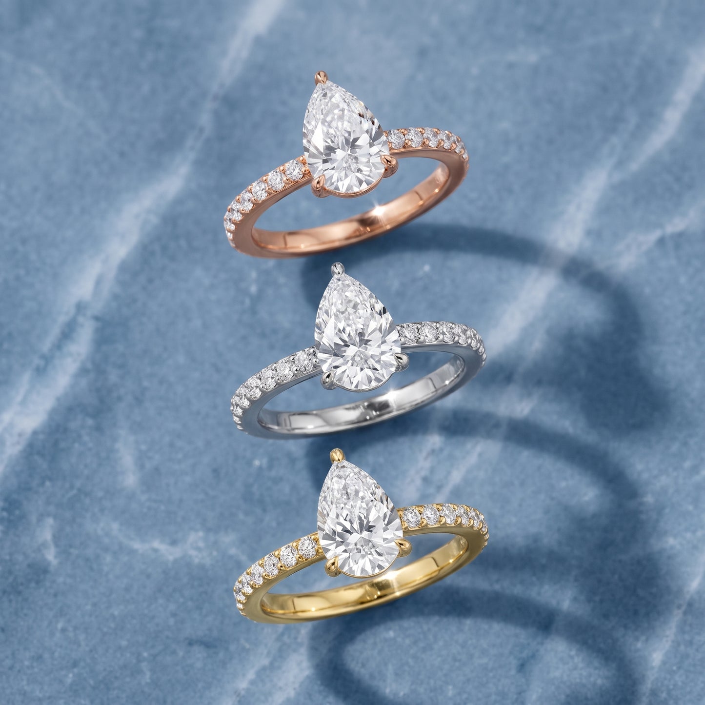 Aisha Pavé Solitaire Pear Diamond Engagement Ring in Platinum - 3rings.jpg