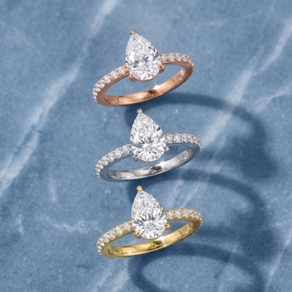 Aisha Pavé Solitaire Pear Diamond Engagement Ring in Platinum - 3rings.jpg