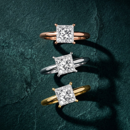 Giulia Solitaire Princess Diamond Engagement Ring in Rose Gold - 3rings.jpg