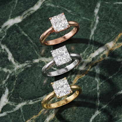 Kalia Knife Edge Solitaire Radiant Diamond Engagement Ring in White Gold - 3rings.jpg