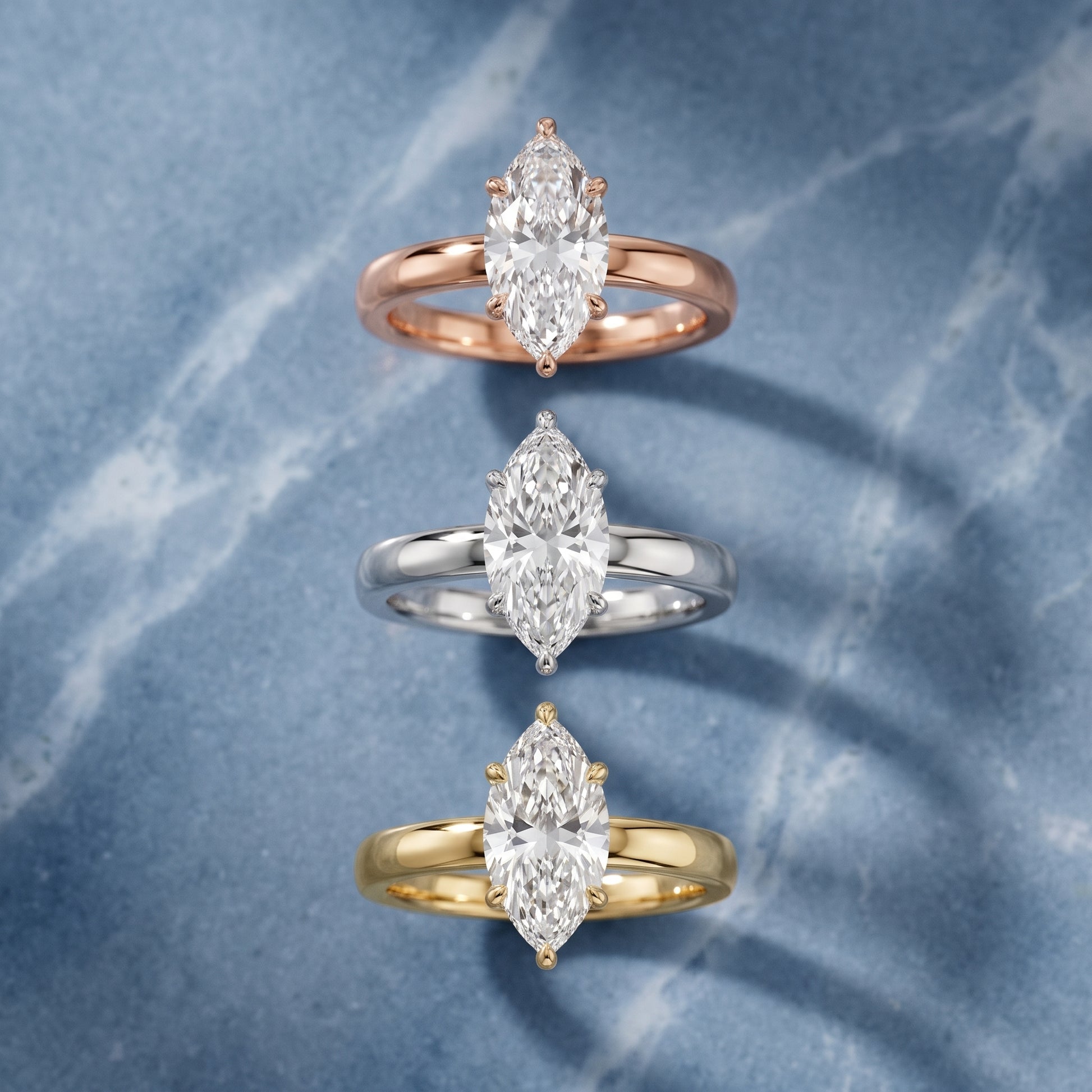 Lara Hidden Halo Marquise Diamond Engagement Ring in Yellow Gold - 3rings.jpg