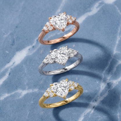 Anya Sidestone Cluster Heart Diamond Ring in Silver - 3rings.jpg