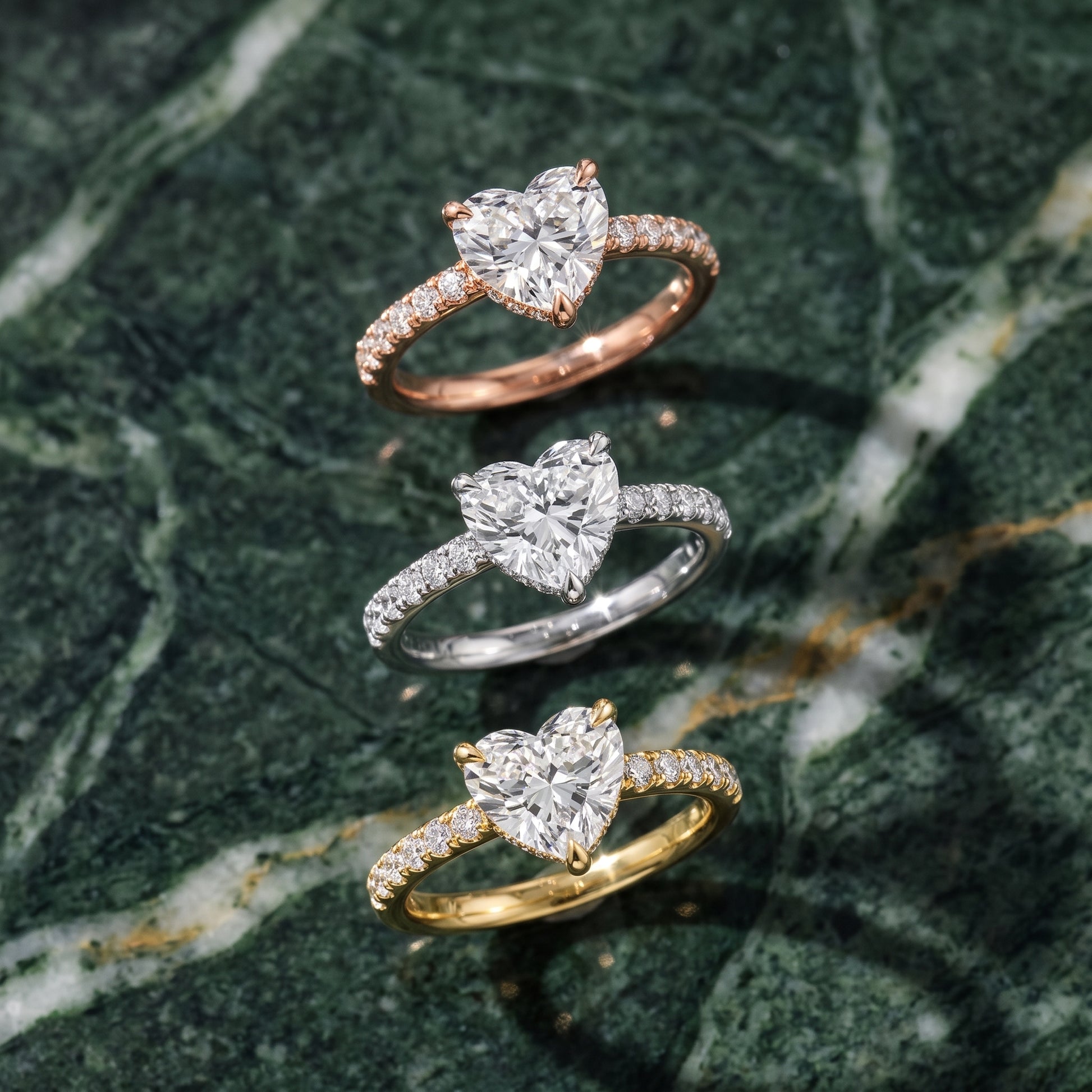 Maya Hidden Halo Pavé Heart Diamond Engagement Ring in Platinum - 3rings.jpg