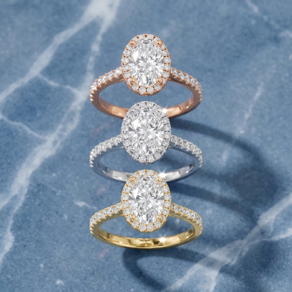 Sophie Halo Pavé Oval Diamond Ring in Rose Gold - 3rings.jpg