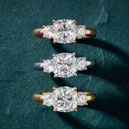 Zara Three-Stone Cushion Diamond Engagement Ring in Platinum - 3rings.jpg