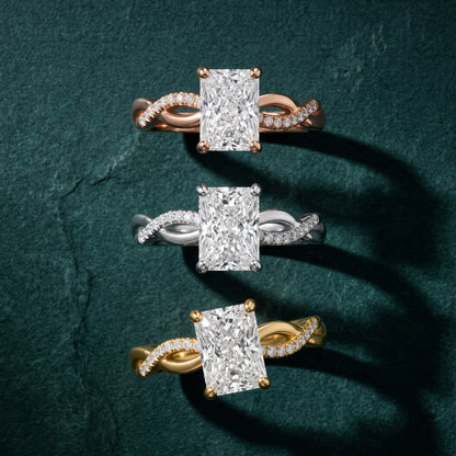 Carys Twist Pavé Radiant Diamond Engagement Ring in Silver - 3rings.jpg
