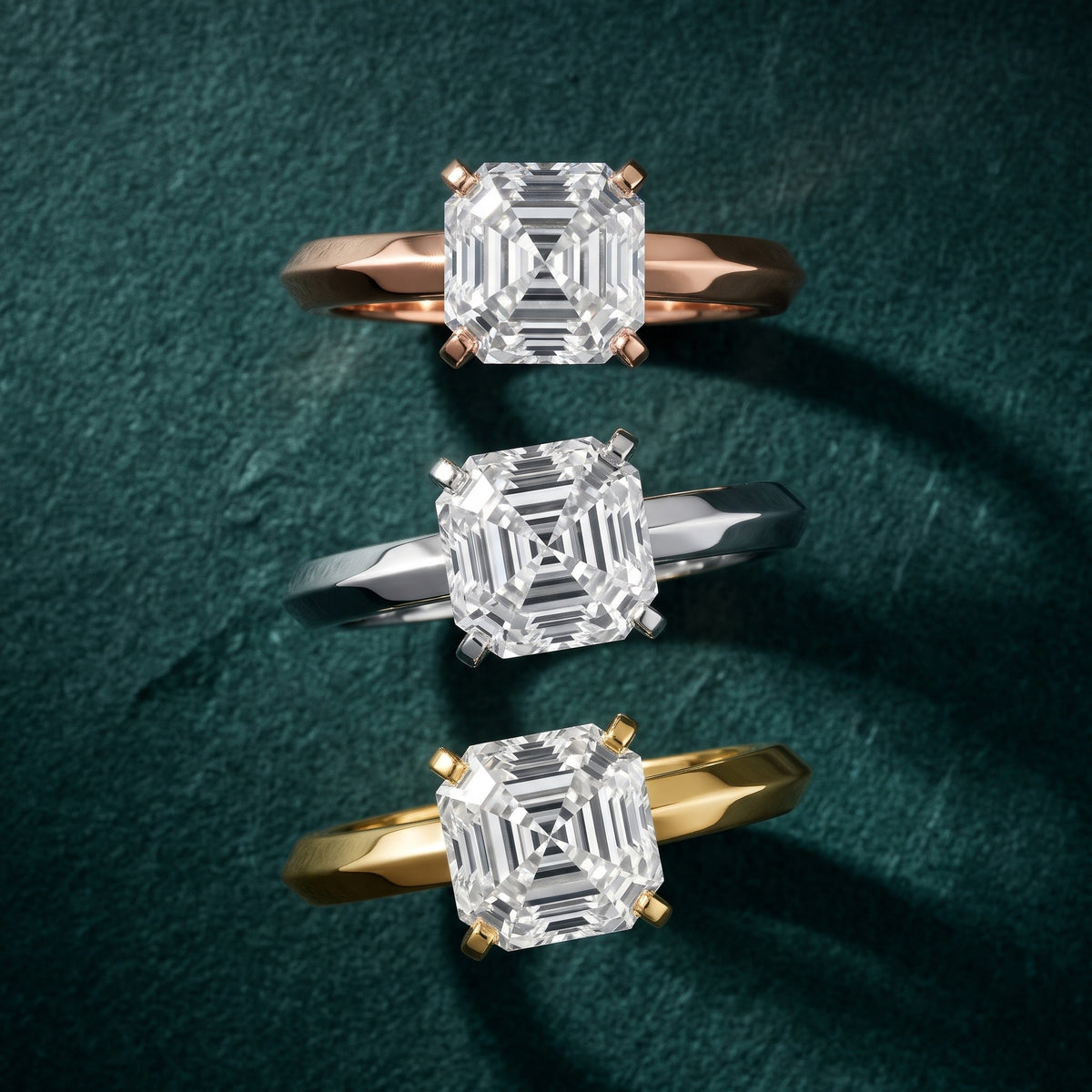 June Solitaire Knife Edge Asscher Diamond Engagement Ring in Platinum - 3rings.jpg