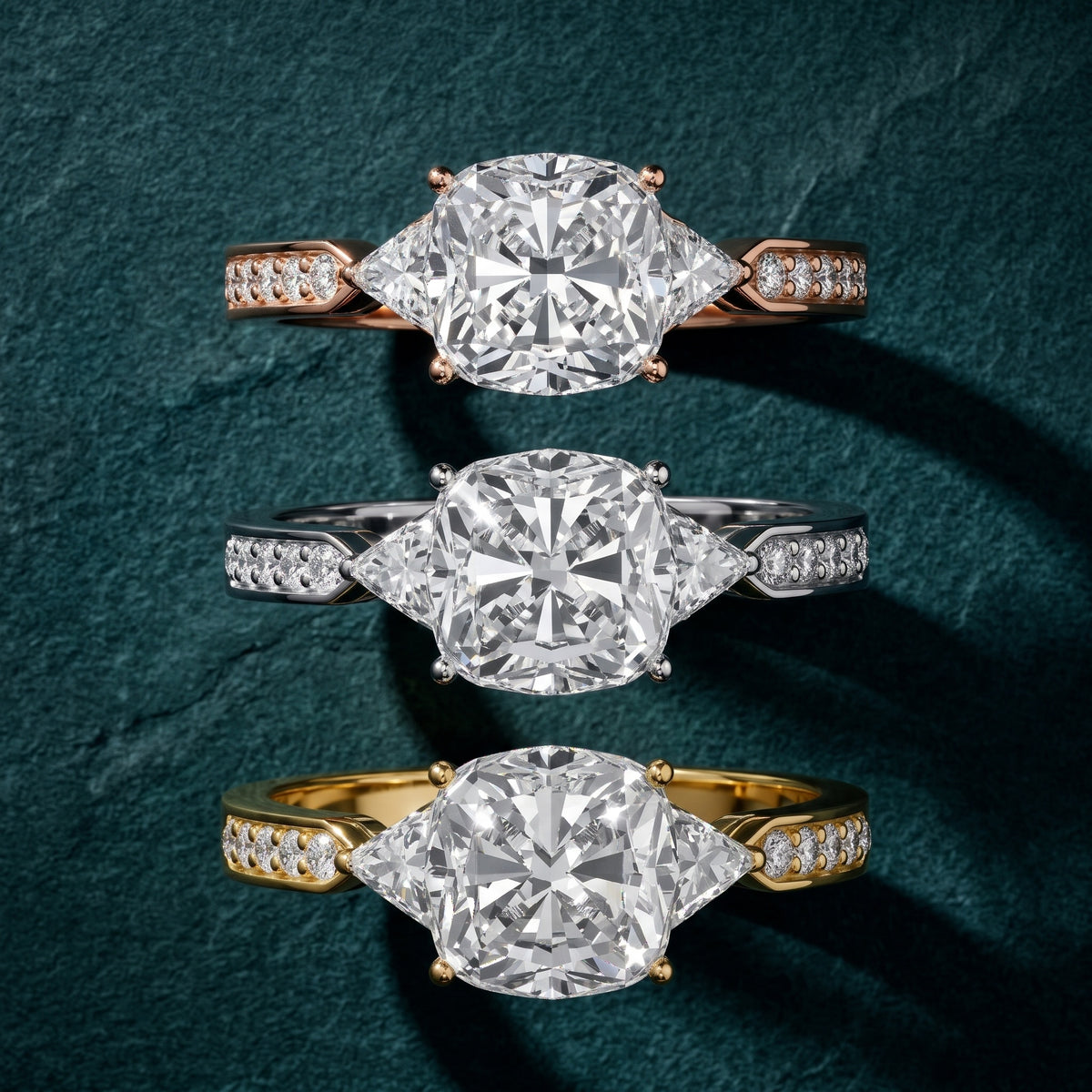 Catalina Trillion Three-Stone Cushion Diamond Engagement Ring in Platinum - 3rings.jpg