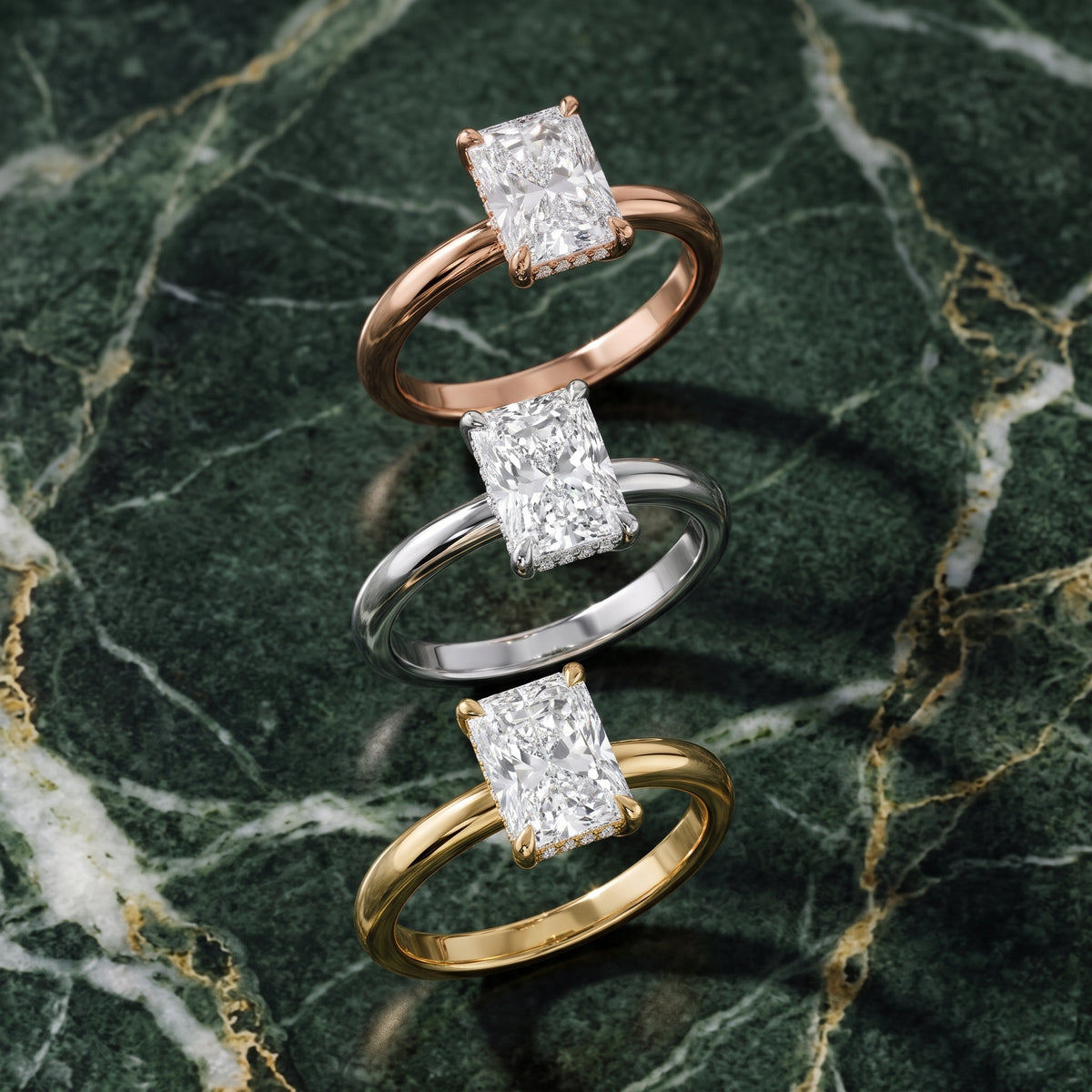 Amaya Hidden Halo Radiant Diamond Engagement Ring in Yellow Gold - 3rings.jpg