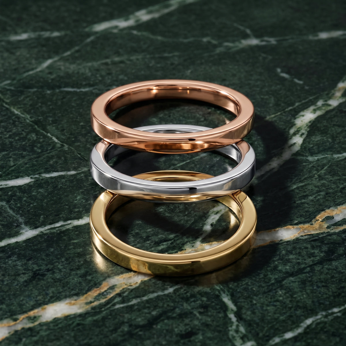 Wren Classic Flat Wedding Band in Platinum - 3rings.jpg