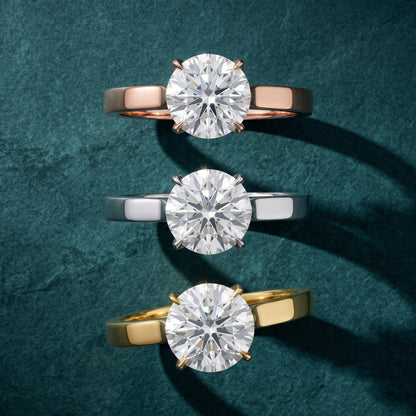 Isabella Bloom Solitaire Round Diamond Engagement Ring in Yellow Gold - 3rings.jpg