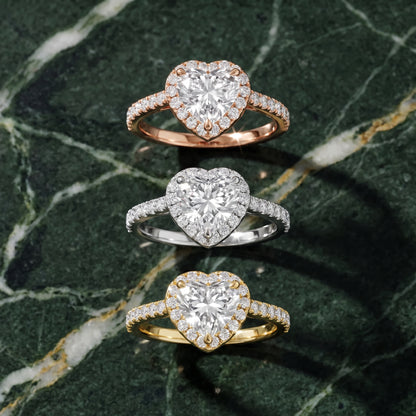 Amara Halo Claw Prong Heart Diamond Ring in Silver - 3rings.jpg