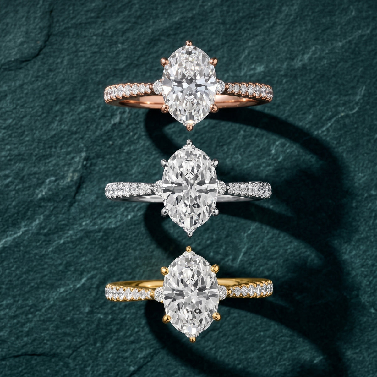 Jocelyn Crown Pavé Oval Diamond Engagement Ring in Rose Gold - 3rings.jpg