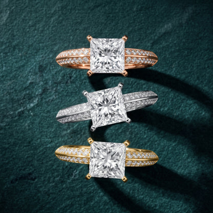 Lorna Knife Edge Pavé Princess Diamond Engagement Ring in White Gold - 3rings.jpg