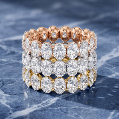 Neha Shared Prong Oval Diamond Eternity Band in White Gold - 3rings.jpg