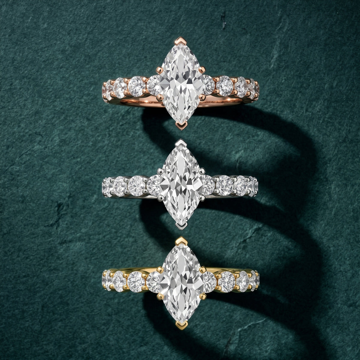 Leta Infinity Pavé Marquise Diamond Engagement Ring in Silver - 3rings.jpg