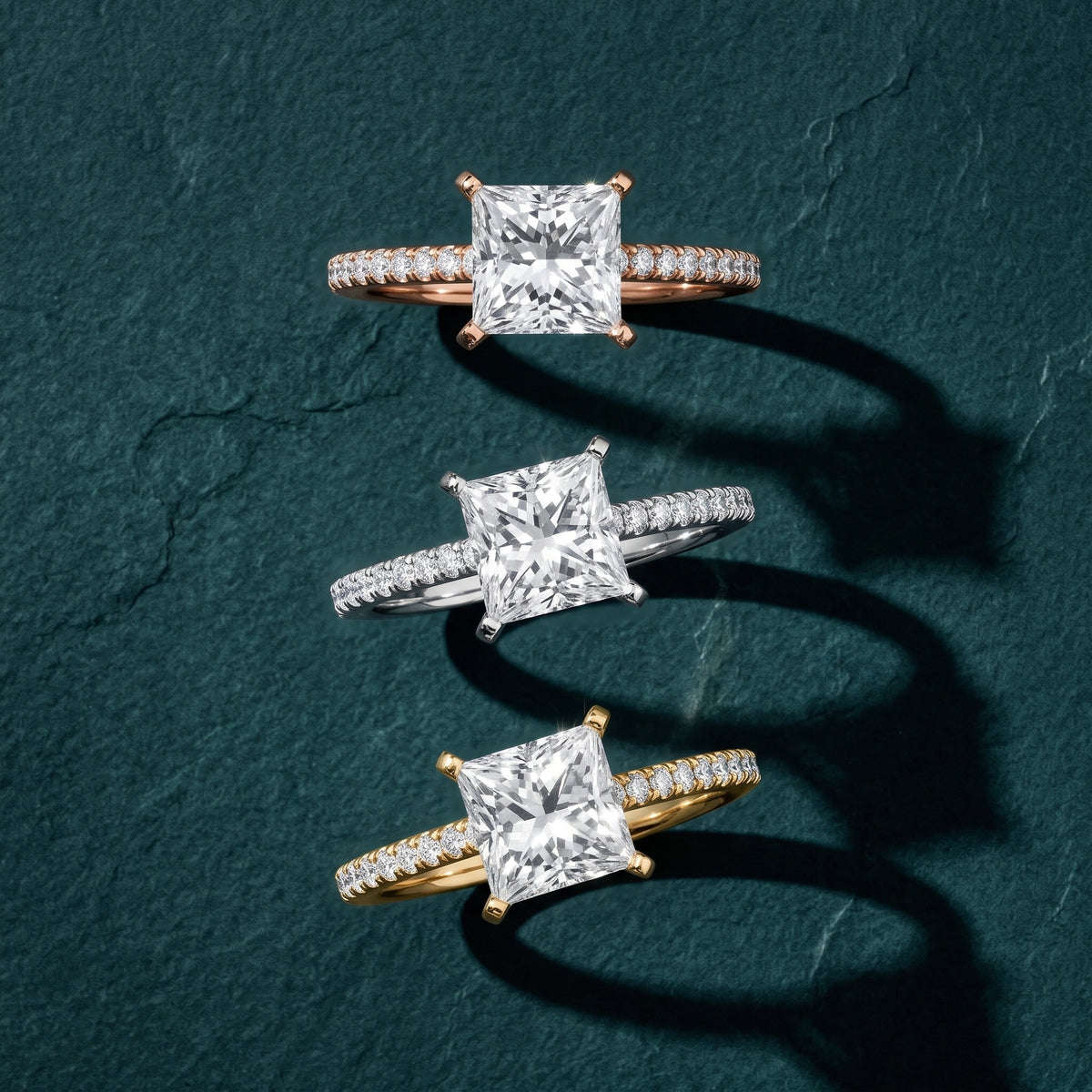 Ailsa Micropavé Princess Diamond Engagement Ring in Rose Gold - 3rings.jpg