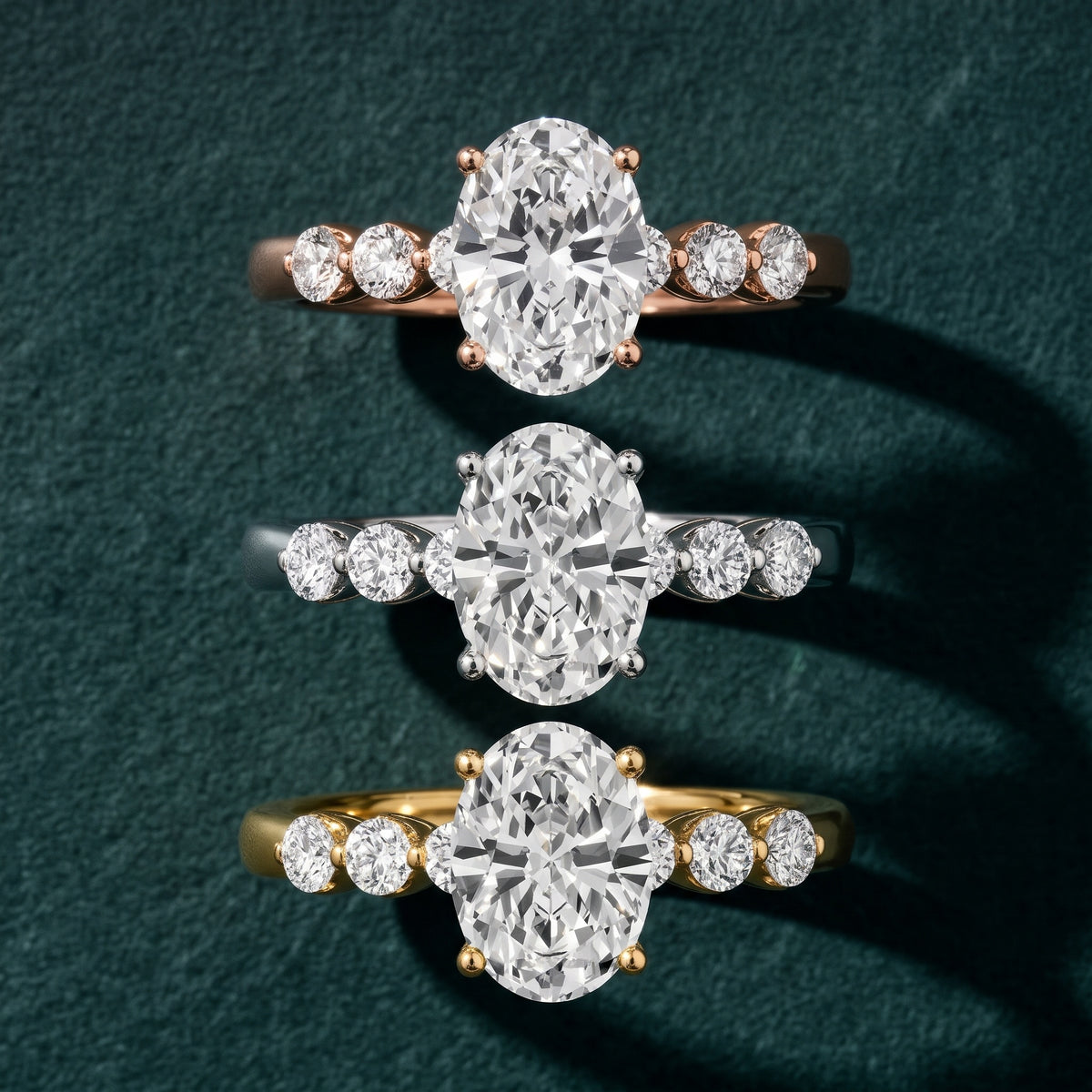 Vienna Floating Five-Stone Oval Diamond Engagement Ring in White Gold - 3rings.jpg