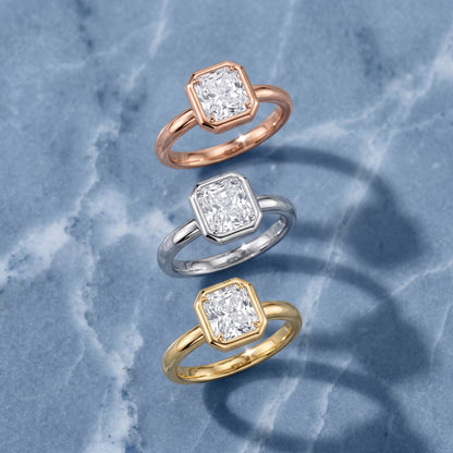 Alina Bezel Solitaire Radiant Diamond Ring in Silver - 3rings.jpg