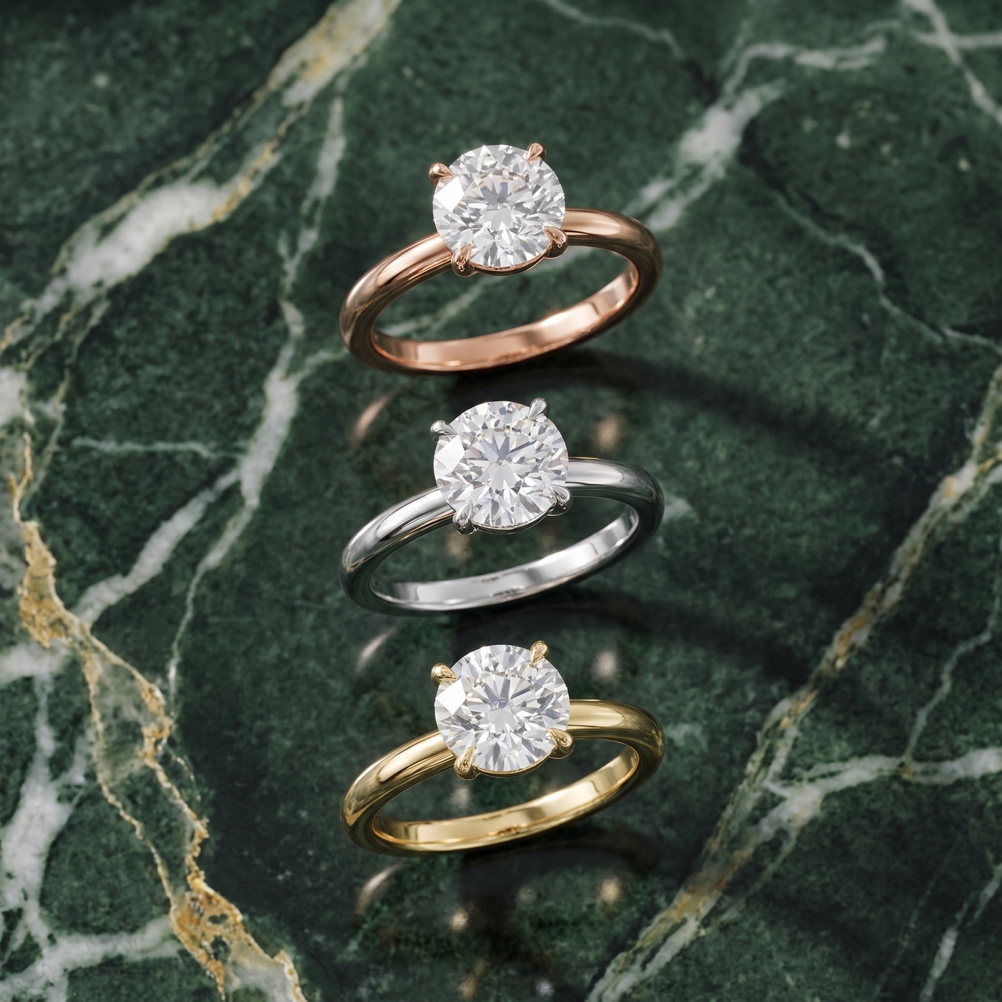Lyla Petite Solitaire Round Diamond Engagement Ring in Yellow Gold - 3rings.jpg