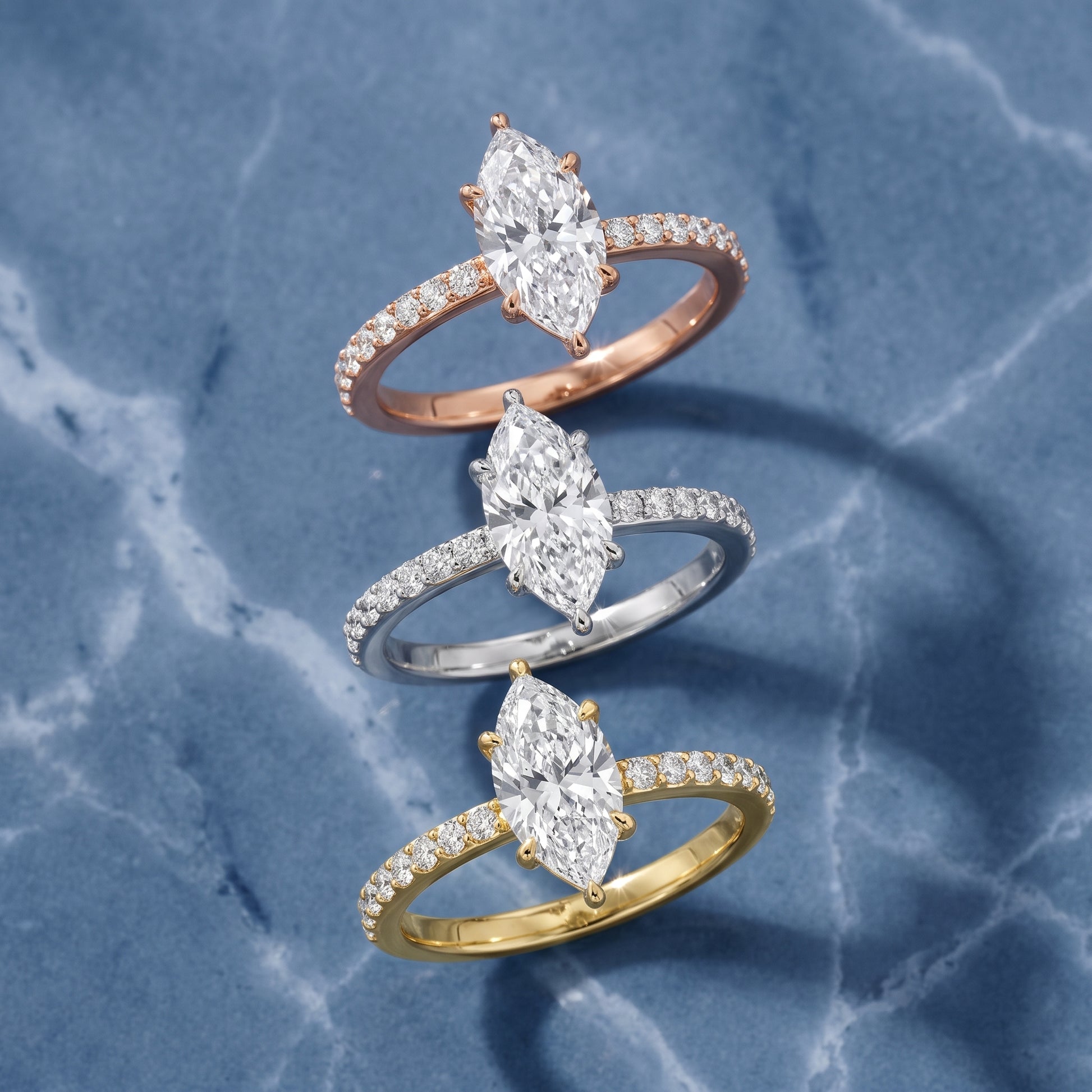Aisha Pavé Solitaire Marquise Diamond Engagement Ring in Silver - 3rings.jpg