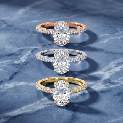 Violet Hidden Halo Pavé Oval Diamond Ring in Yellow Gold - 3rings.jpg
