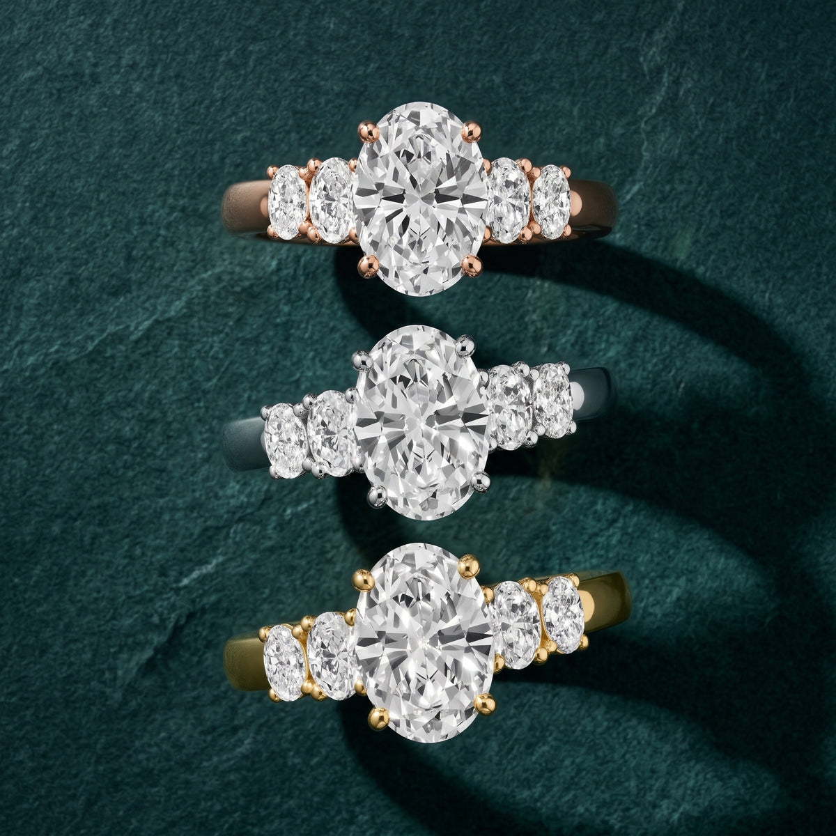Kirsten Graduated Five-Stone Oval Diamond Engagement Ring in Silver - 3rings.jpg