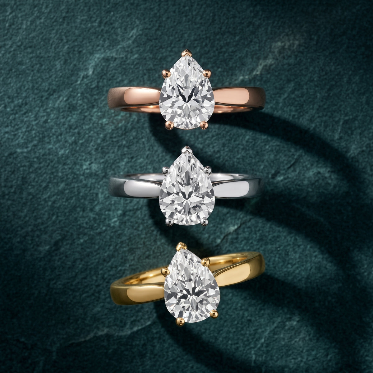 Sofia Cathedral Pear Diamond Engagement Ring in Platinum - 3rings.jpg
