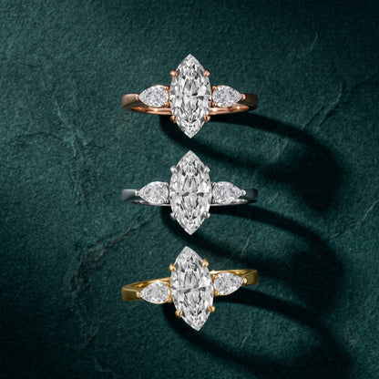 Grace Three Stone Marquise Diamond Engagement Ring in Silver - 3rings.jpg