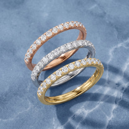 Avani French Pavé Round Diamond Half Eternity Band in Silver - 3rings.jpg